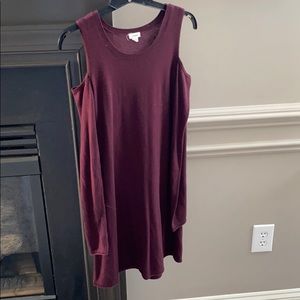 Long sleeve off the shoulder dress